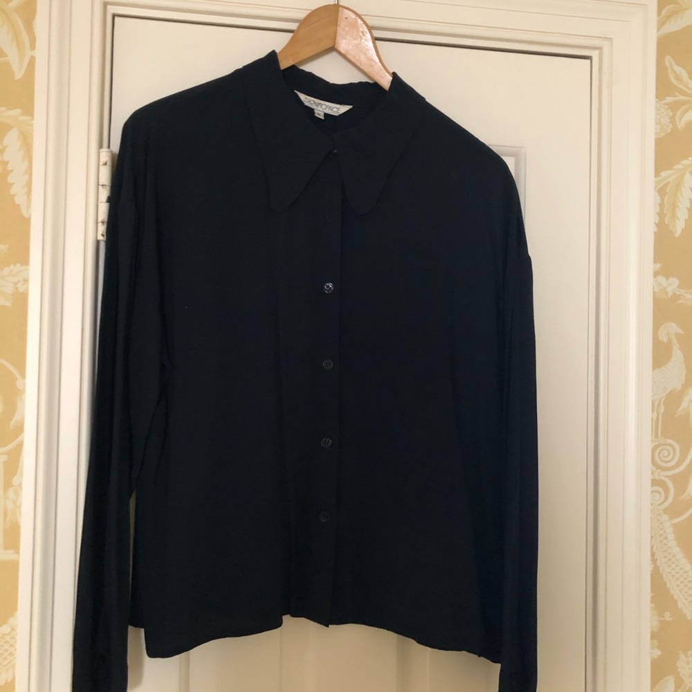 Significance black ladies blouse EUC size 6